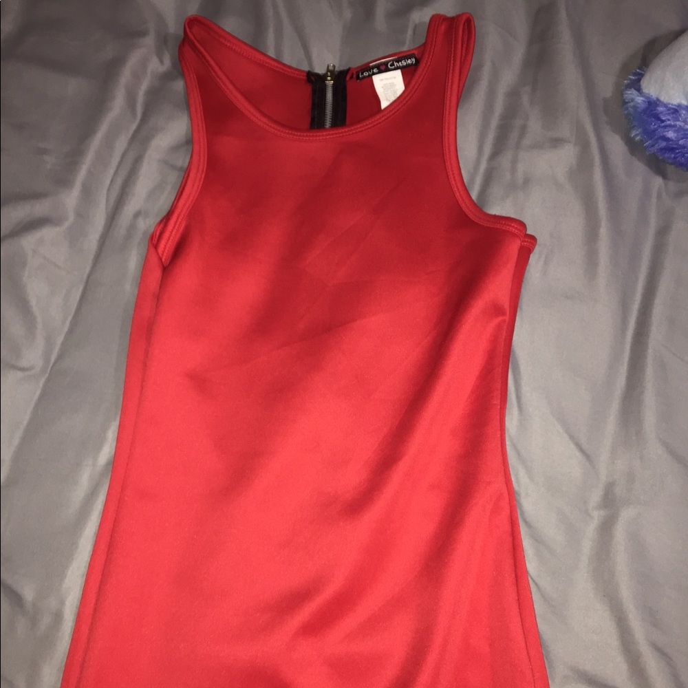 Red long dress size Medium from Love Chesley
